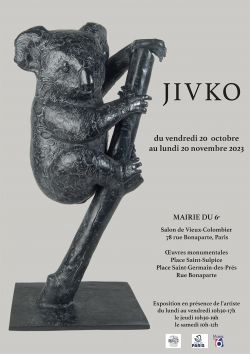 Evènement JIVKO Sculpteur du 20/10/2023 au 20/11/2023 - Lieu :  Mairie du 6e, Place Saint-Sulpice, Place Saint-Germain des Prés 75006 Paris