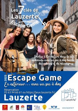 Evènement Escape Game : les 7 clés de Lauzerte du 23/01/2025 au 31/12/2025 - Lieu :  Service Animation de la mairie de Lauzerte 82110 LAUZERTE