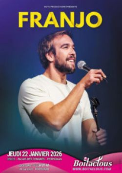 Evènement Franjo le 22/01/2026 à 20:30 - Lieu :  Palais des Congrès 66000 Perpignan