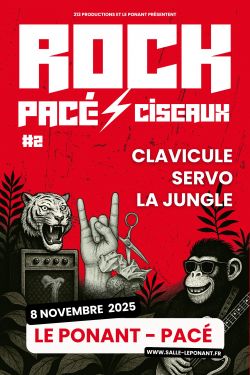 Evènement Rock Pacé Ciseaux #2 du 08/11/2025 au 09/11/2025 - Lieu :  Le Ponant 35740 Pacé