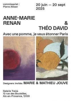 Evènement Avec une pomme, je veux étonner Paris du 20/06/2025 au 20/09/2025 - Lieu :  Galerie TREIZE 13100 Aix-en-Provence