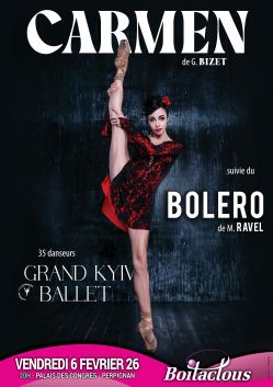 Evènement Carmen / Le Bolero le 06/02/2026 à 20:30 - Lieu :  Palais des congrès 66000 Perpignan