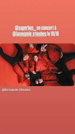 Evènement SUPERBUS en concert le 10/10/2025 à 20:30 - Lieu :  La Coupole 33450 Saint-Loubes