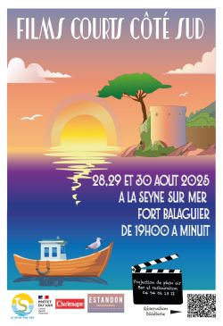 Evènement Festival Films Courts Côté Sud 2025 du 28/08/2025 au 30/08/2025 - Lieu :  Fort Balaguier 83500 La Seyne sur mer