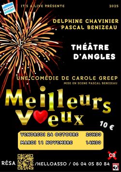 Evènement Meilleurs voeux le 24/10/2025 à 20:30 - Lieu :  Théâtre municipal 85750 Angles