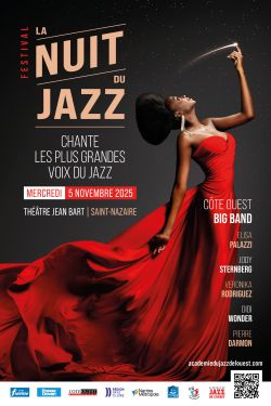 Evènement Nuit du Jazz à Saint Nazaire le 05/11/2025 à 20:30 - Lieu :  Salle Jean Bart à Saint Nazaire 44600 ST NAZAIRE