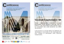 Evènement Conférence : De la goutte à la crise, le Calavon, une rivière sans eau ? le 05/09/2025 - Lieu :  Musée d'Apt 84400 Apt