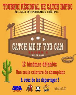 Evènement Tournoi d'improvisation - CATCH ME IF YOU CAN ! le 28/09/2025 à 15:30 - Lieu :  Jean Louis Saloon 26000 Valence
