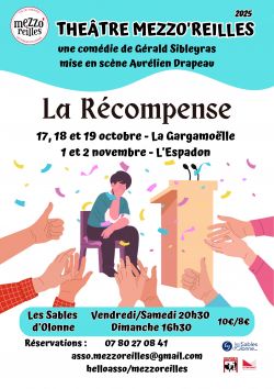 Evènement La Récompense du 01/11/2025 au 02/11/2025 - Lieu :  L'Espadon 85340 LES SABLES-D'OLONNE (OLONNE SUR MER)