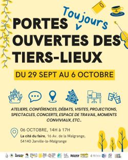 Evènement Portes ouvertes – Découverte de La Cité du Faire le 06/10/2025 - Lieu :  La cité du faire 54140 Jarville-la-Malgrange