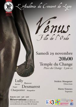 Evènement Vénus, fille de l'Onde le 29/11/2025 à 20:00 - Lieu :  Temple du Change 69005 Lyon