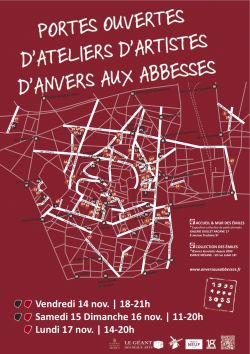 Evènement Portes ouvertes d'Anvers aux Abbesses du 14/11/2025 au 17/11/2025 - Lieu :  18e et 9e arrondissements 75009 PARIS