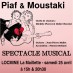 Spectacle musical PIAF MOUSTAKI