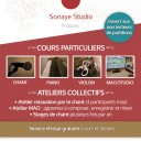 Cours de piano, violon, chant