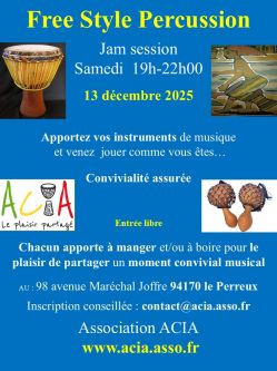 Annonce Jam ouverte à tous - 94170 Le perreux sur marne - Stages - Musique - 