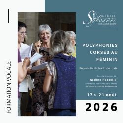 Annonce Polyphonies Corses au féminin - 12360 Sylvanès - Stages - Musique - 